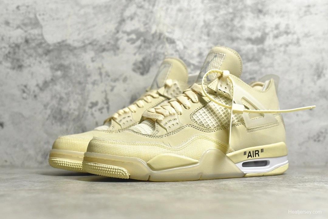 OFF-WHITE X Air Jordan 4 Sail(woman)