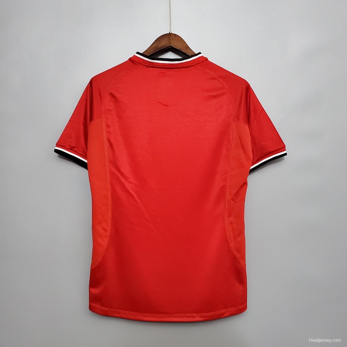 Retro 00/01 Manchester United home Soccer Jersey