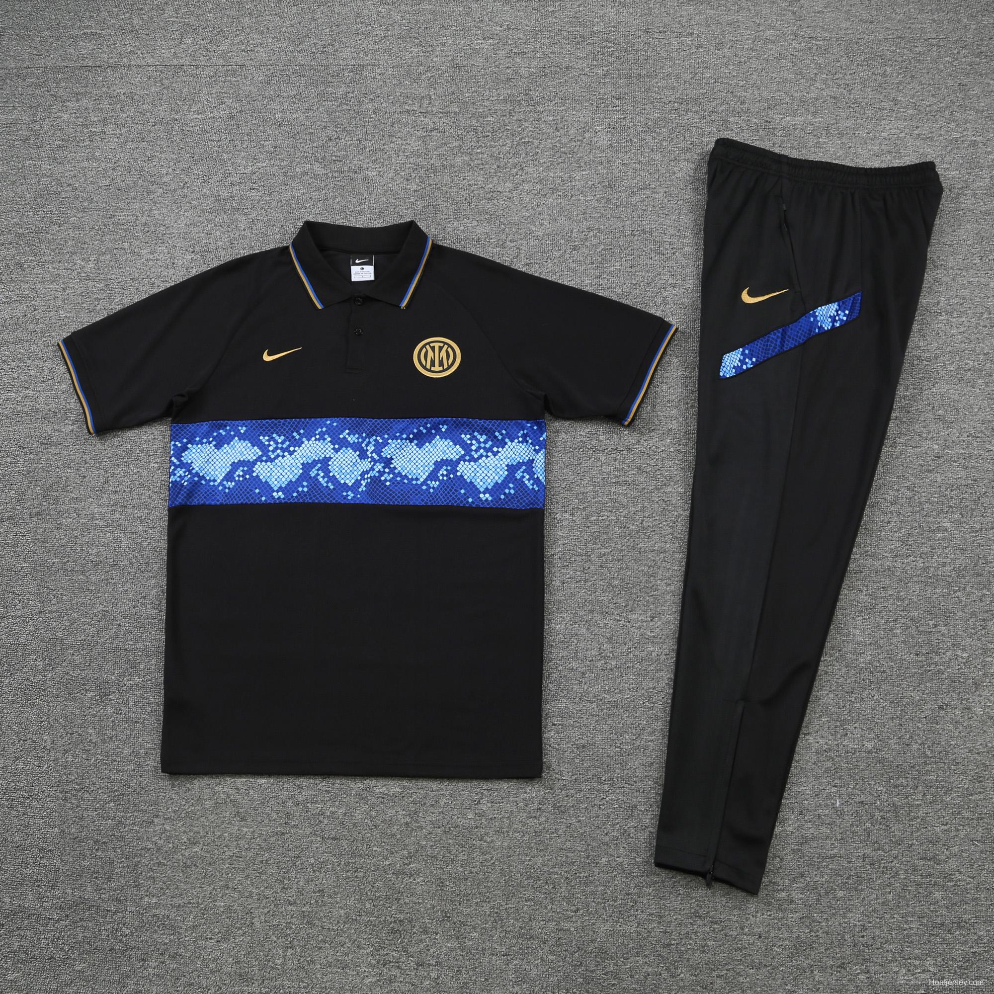 Inter Milan POLO kit black and blue pattern(not supported to be sold separately)