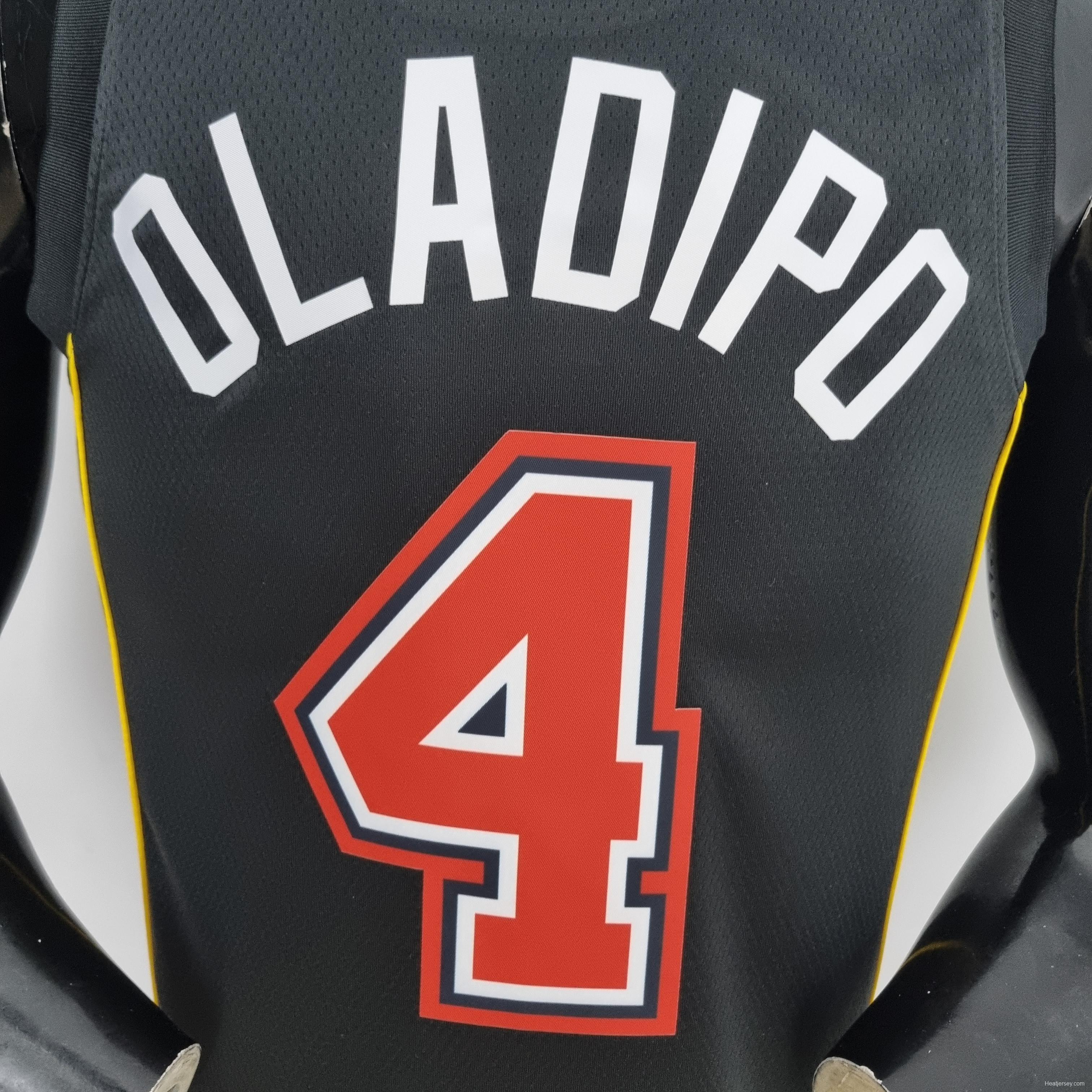 2022 Oladipo #4 Miami Heat City Edition NBA Jersey