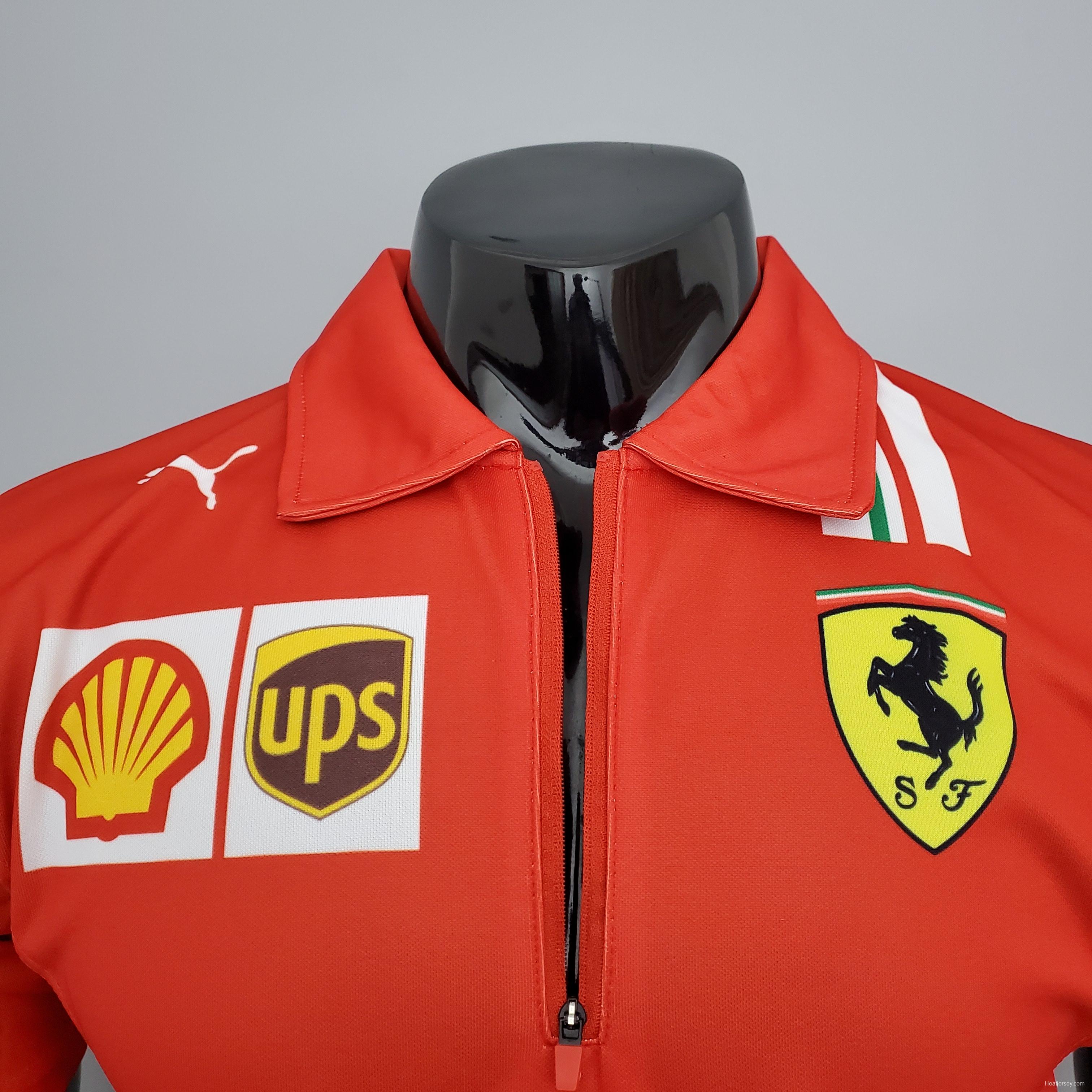 F1 Formula One; Ferrari racing suit Polo red S-5XL