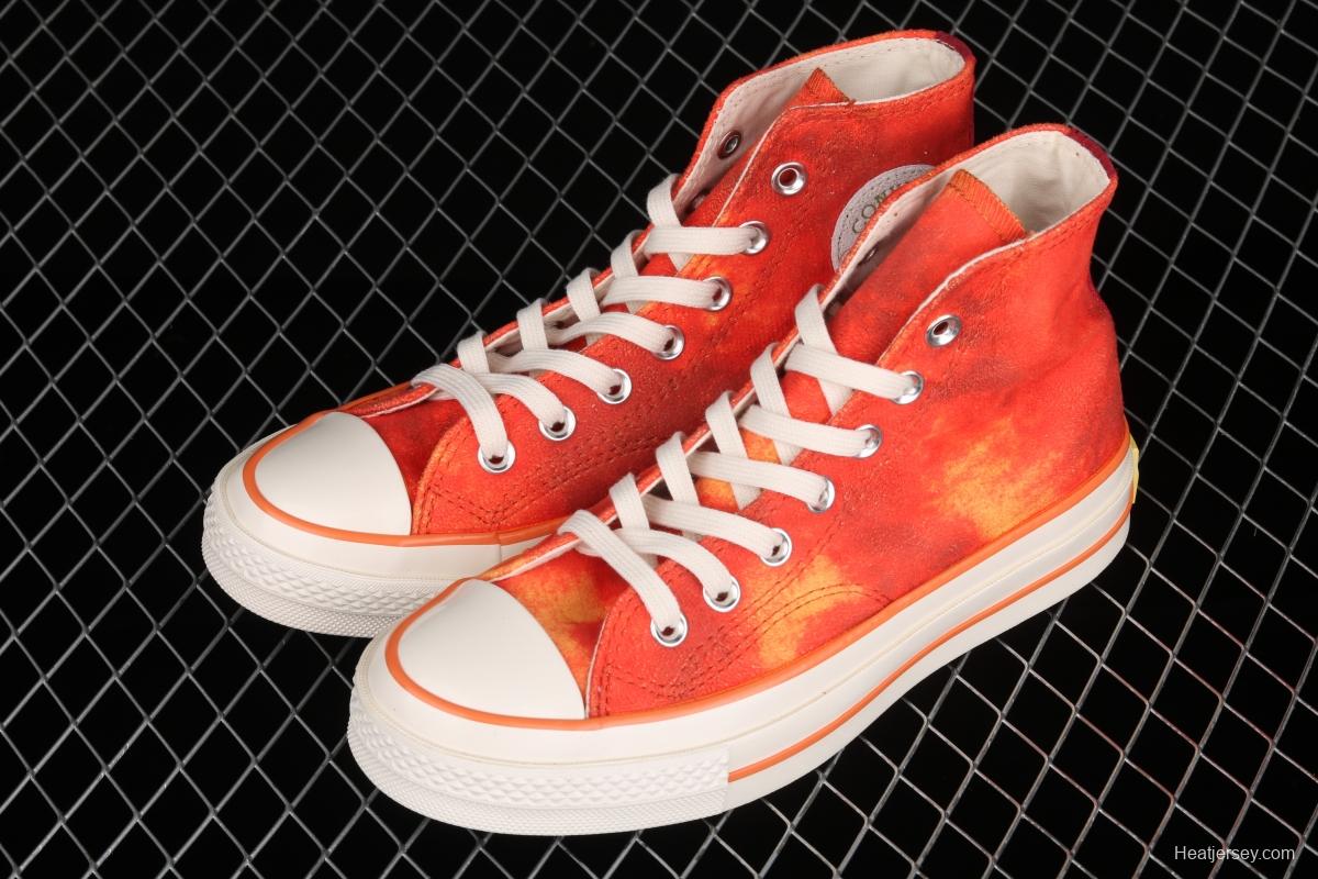 Concept x Converse joint style peach color matching high-top leisure board shoes 170590C