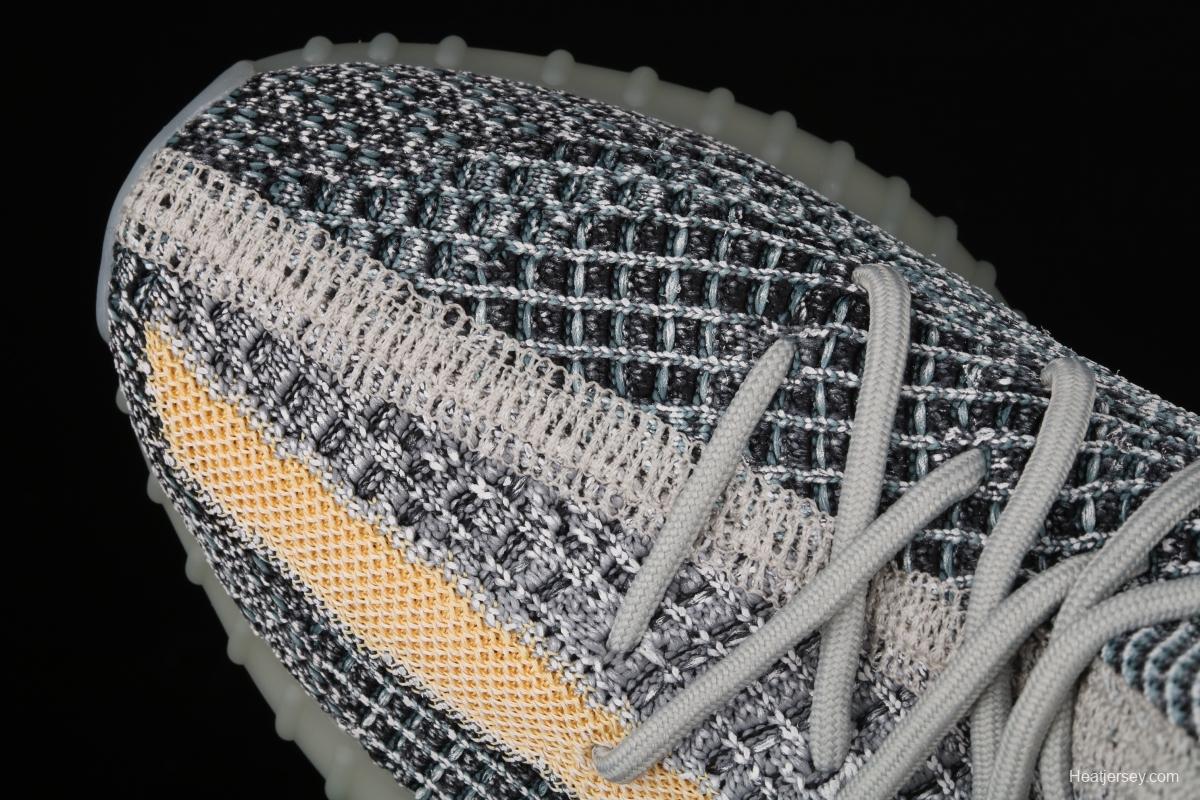 Adidas Yeezy 350 Boost V2 Ash Blue GY7657 Darth Coconut 350 second generation hollowed-out water wash tannin color BASF Boost original