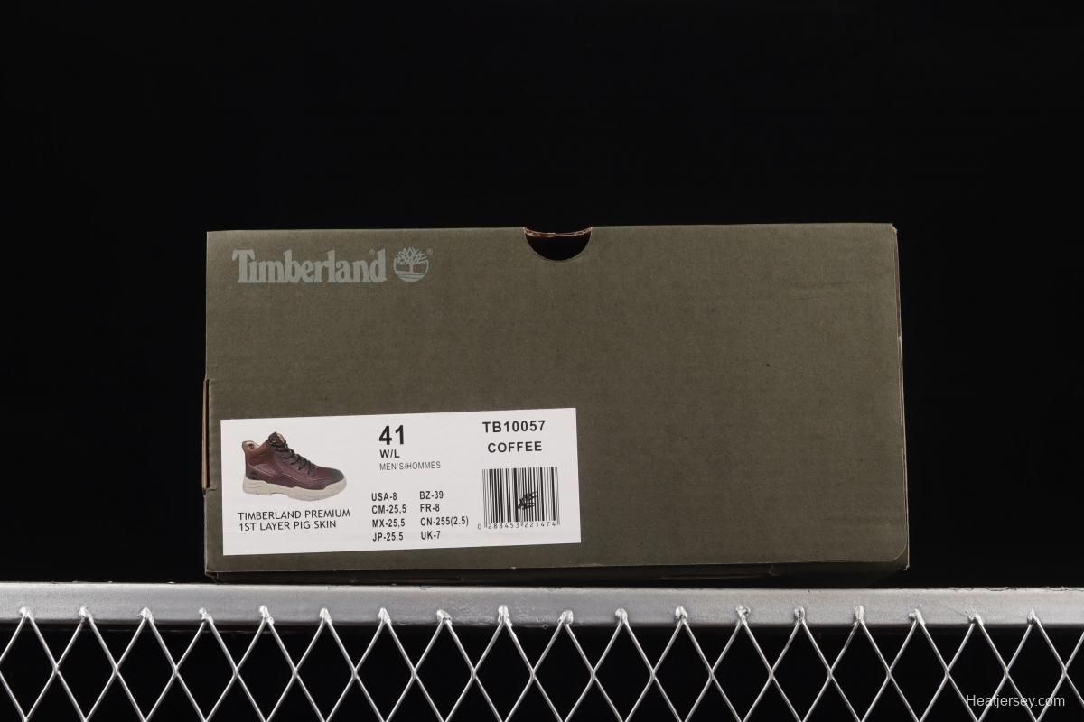 Timberland medium-top outdoor casual shoes TB10057COFFEE