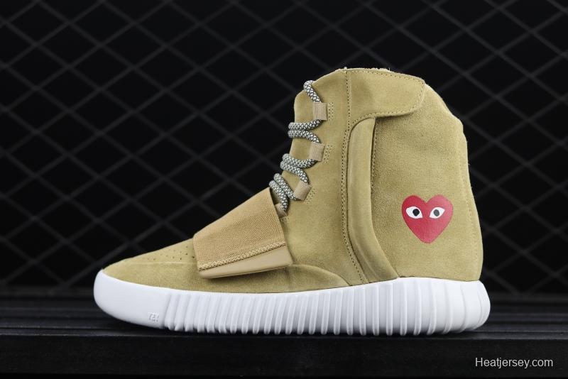 CDG PLAY x 750Yeezy Basf Boost JW5359 jointly customized pure original configuration BASF outsole, focusing on high-end goods in foreign markets.