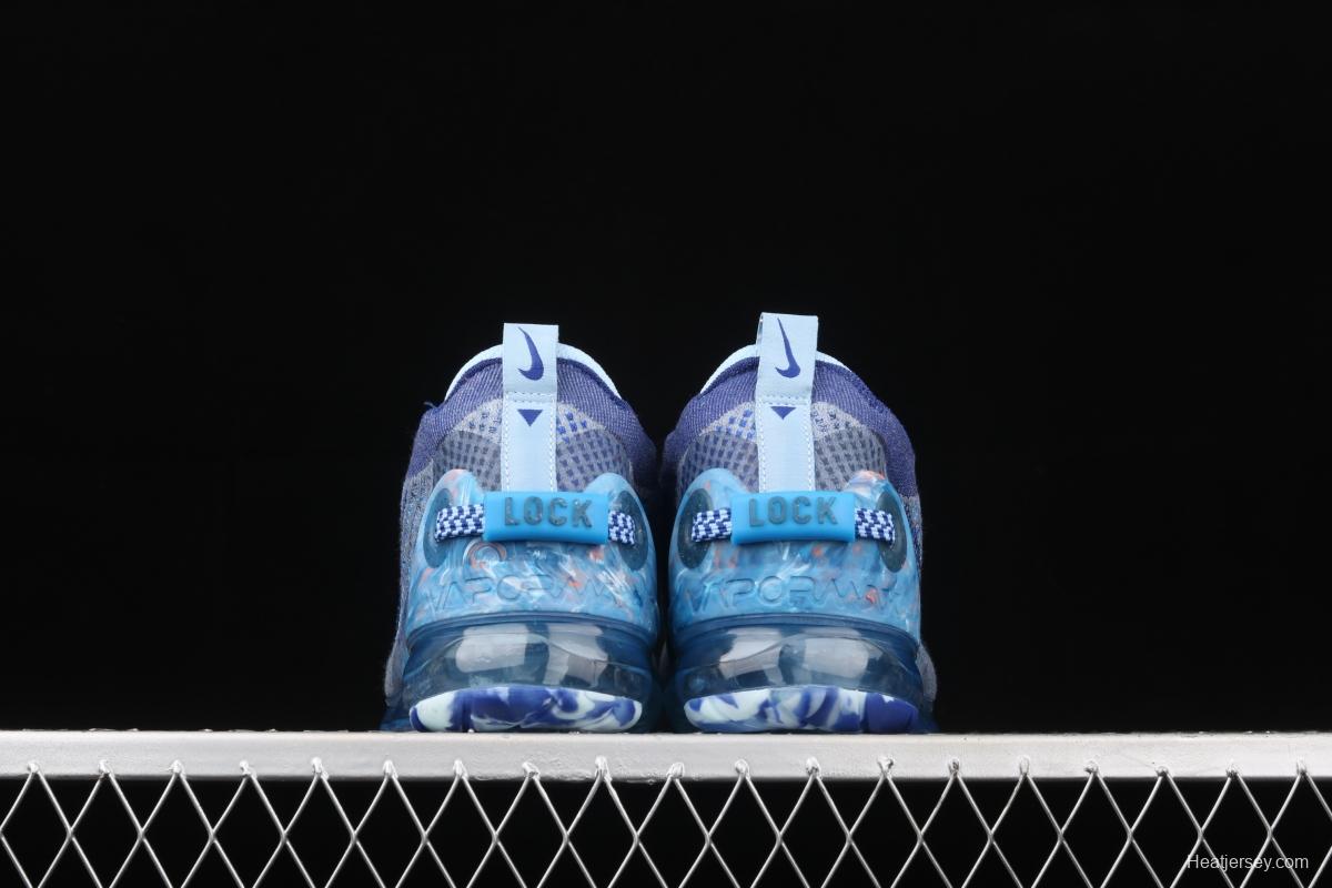 NIKE Air Vapormax 2020 Flyknit fly-woven fast tie full-palm air cushion jogging shoes CT1823-400