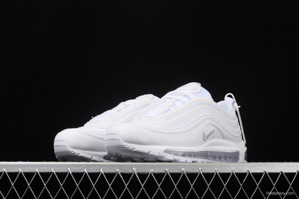 NIKE Air Max 973M reflective all-white bullet air cushion running shoes 921826-101