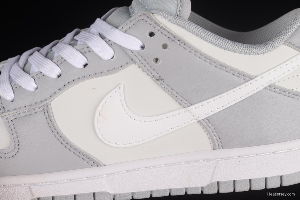 NIKE DUNK Low Retro Retro White Grey SB Buckle Breaking Backboard Fashion Casual Sneakers DJ6188-001