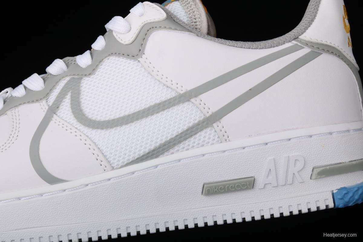 NIKE Air Force 1 React big hook analysis of low-top sports leisure board shoes CT1020-100