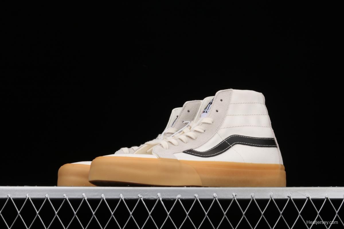 Vans Sk8-Hi 138Devon SF overseas limited edition raw cream white Baotou Gaobang leisure board shoes VN0A2RR1VPM