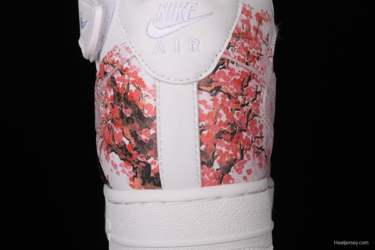 NIKE Air Force 1 Mid Japan Limited Sea Thief King Joint name Zhongbang Board shoes AQ8020-601