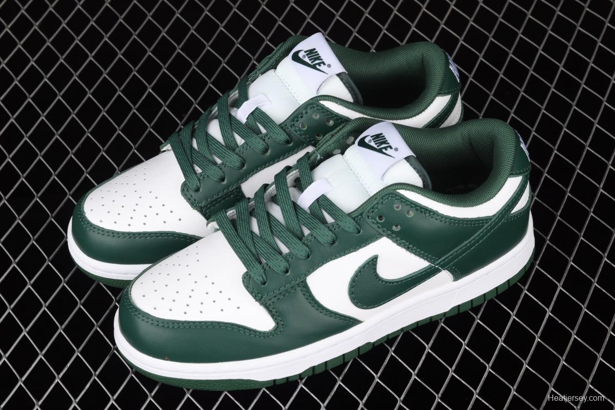 NIKE SB DUNK Low Team Green Michigan White and Green Slam Dunk Series low side Leisure Sports Skateboard shoes DD1391-101