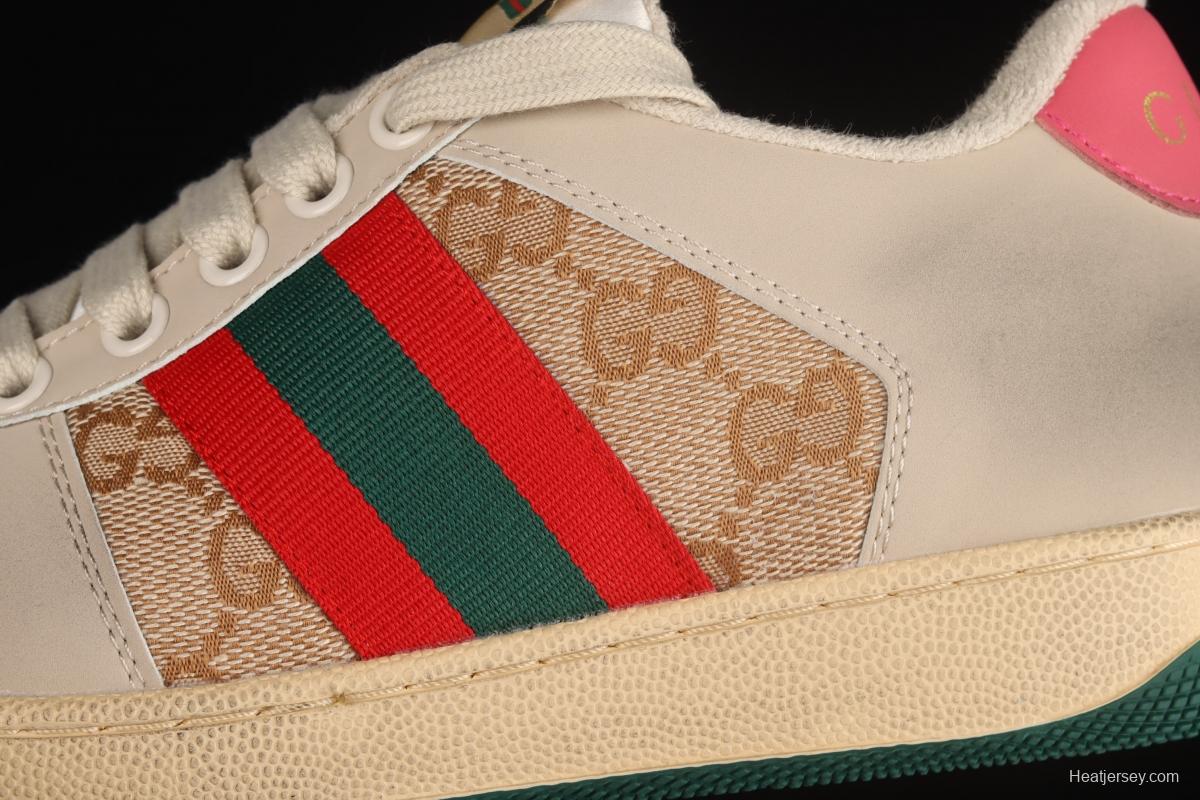 Gucci Distressed Screener Sneaker Gucci classic dirty shoes