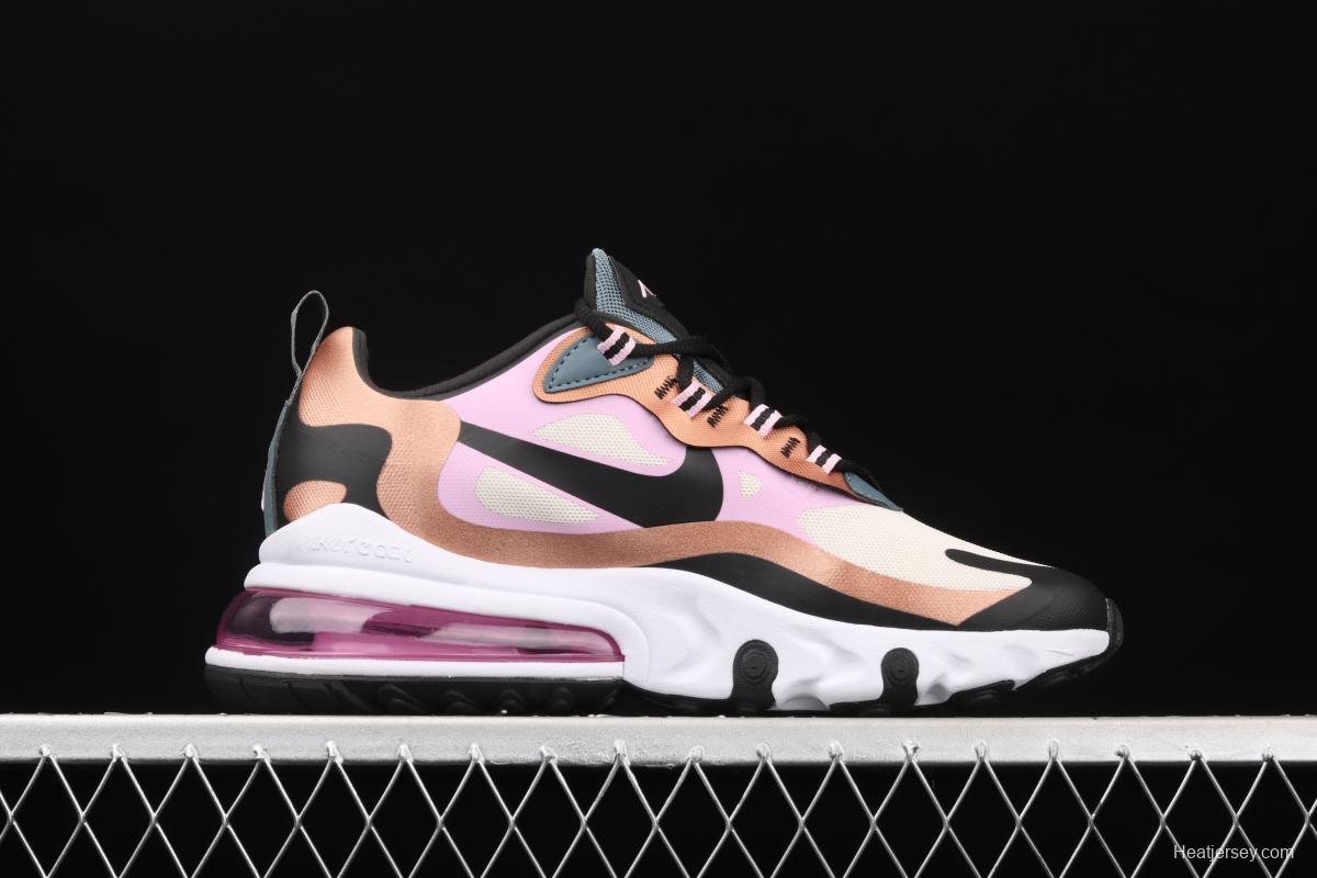 NIKE Air Max 270React new high-frequency mesh function half-palm air cushion running shoes CT1833-100