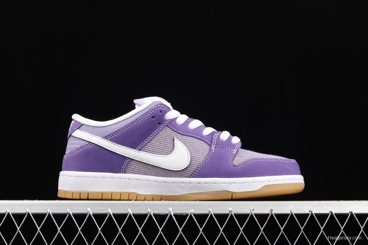 NIKE SB DUNK Low Prm secret purple color SB buckle rebound fashion casual board shoes DA9658-500