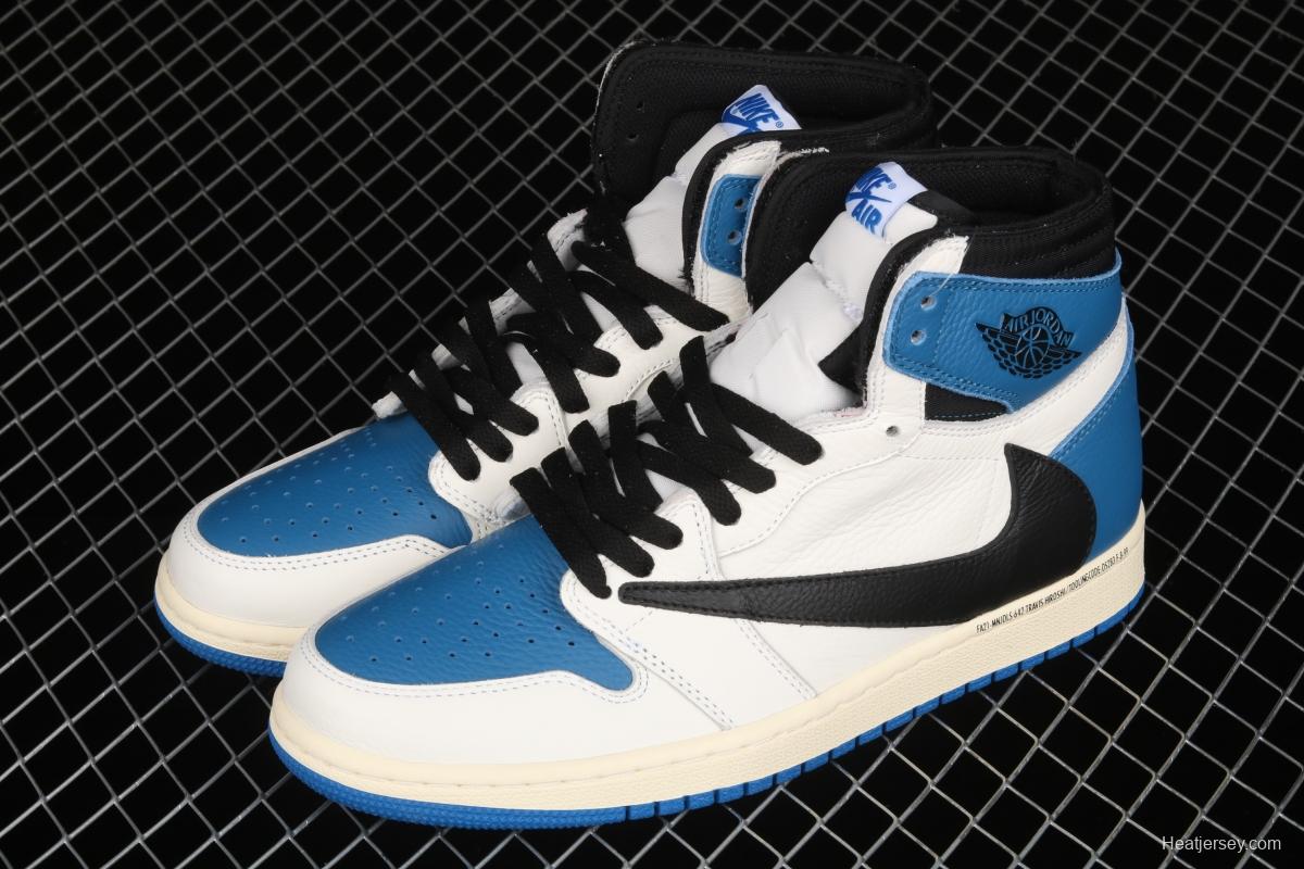 Travis Scott x Air Jordan 1 High OG Lightning inverted tick DH3227-105