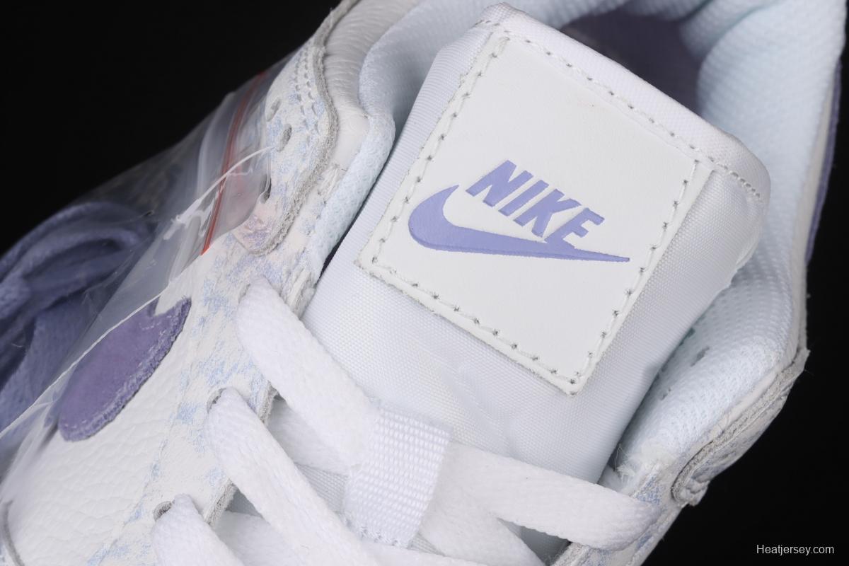 NIKE SB DUNK Low Prm white light purple color SB buckle rebound fashion leisure board shoes DM9467-500