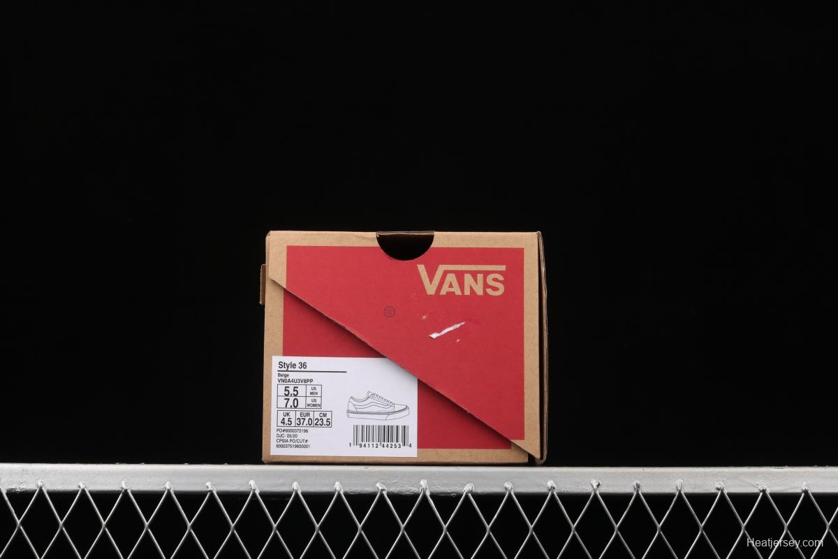 Vans Style 36 environmental protection series South Korea limits rice white rubber Oxford sole low upper board shoes VN0A4U3V88P