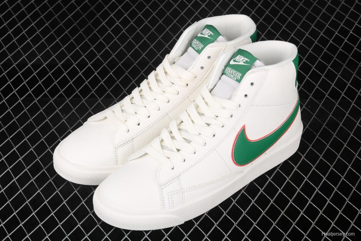 Stranger Things x NIKE Blazer Mid QS HH strange things co-name trailblazer casual board shoes CJ6101-001