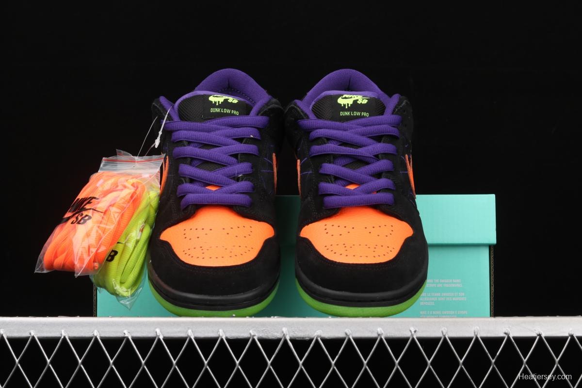 NIKE SB DUNK Low Night of Mischief Halloween themed low top skateboard shoes BQ6817-006