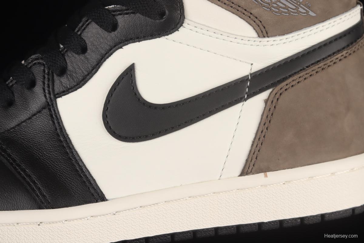 Air Jordan 1 High OG Dark Mocha small barb 555088-105