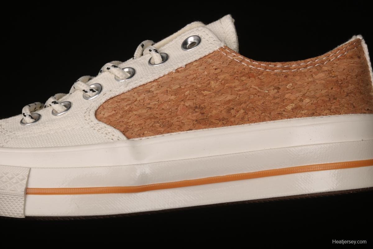 Converse 1970's Converse new cork color textile spliced low-top casual board shoes 170855C