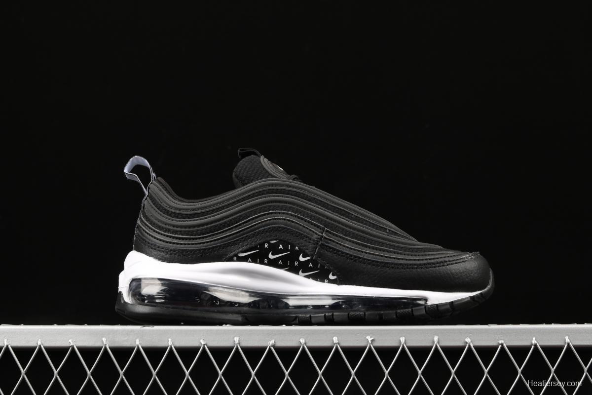 NIKE Air Max 97 Lx black and white serial bullet air cushion running shoes AR7621-001