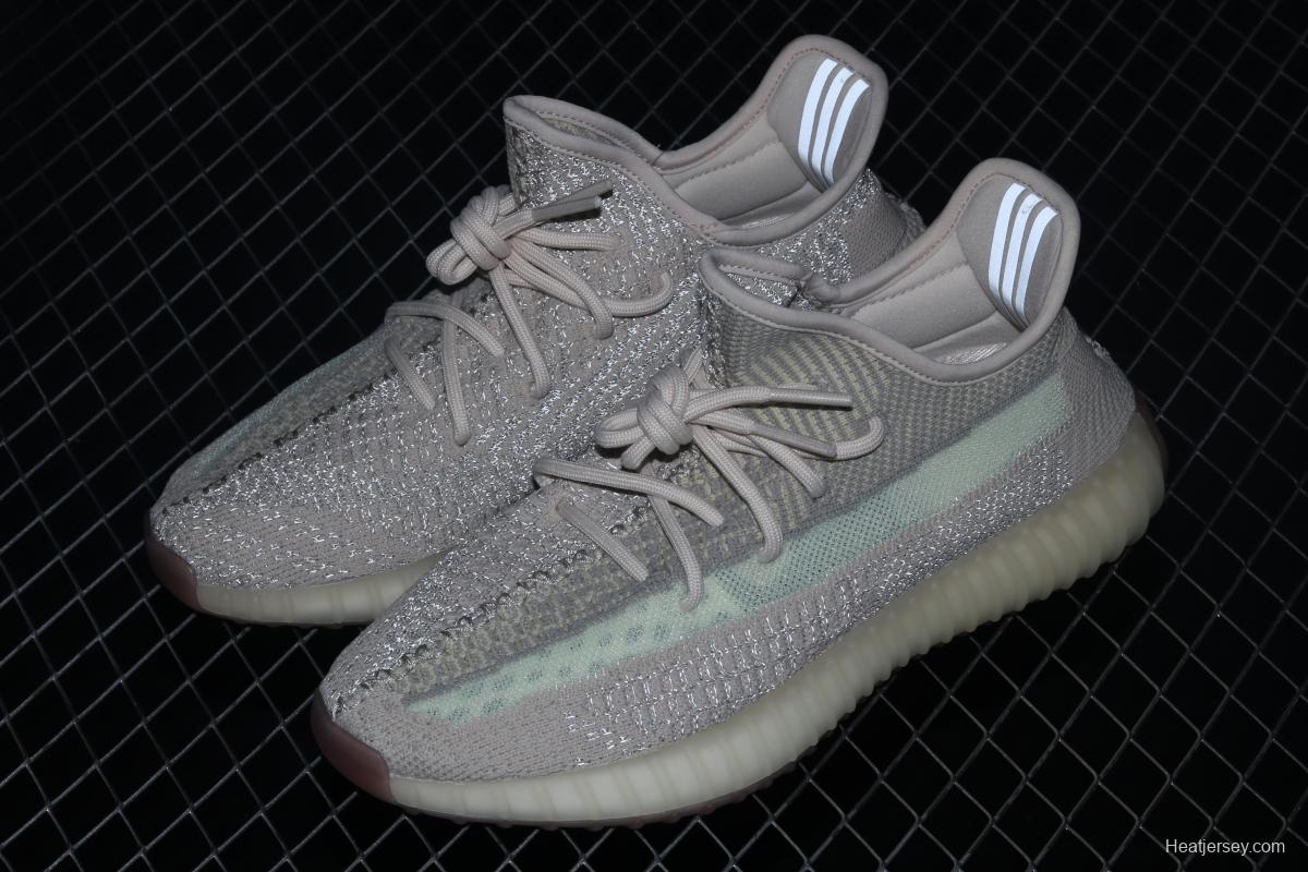 Adidas Yeezy Boost 350 V2 FW5318 Darth Coconut 350 second generation hollowed-out swan white sky star color BASF popcorn