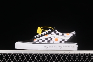 Vans Old Skool black and white checkerboard checkered daisy low upper board shoes sports shoes VN0A5KRFB0B