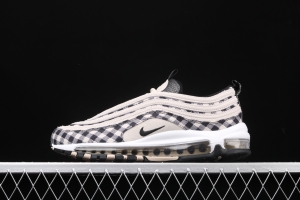 NIKE Air Max 97 Premium checkerboard retro bullet trend air cushion casual running shoes 312834-201