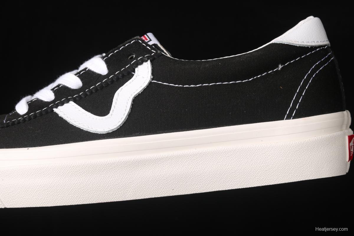 Vans Sport 73 Dx Chen Feiyu with Anaheim classic black and white canvas retro low-top casual board shoes VN0A3WLQUL1