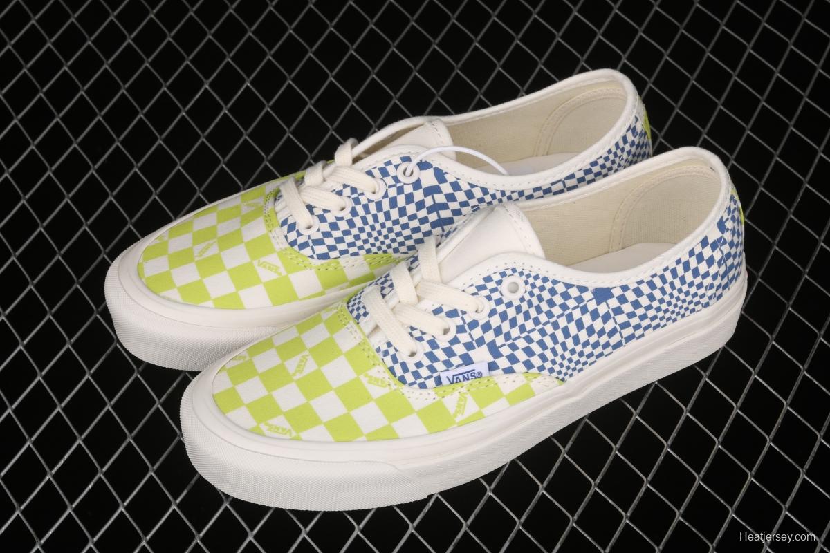 Vans Vault OG Authentic Lx high-end branch line impact color checkerboard retro low-side canvas skateboard shoes VN0A4BV91XQ1