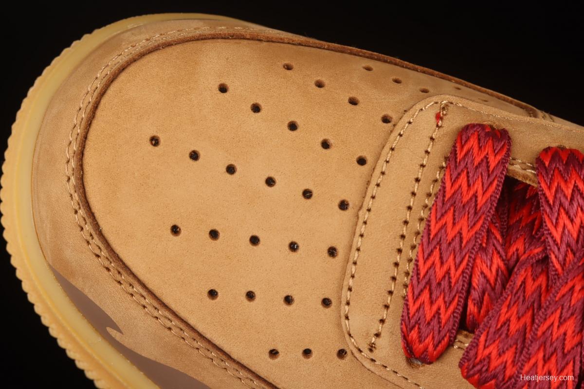 NIKE Air Force 1: 07 Low head suede wheat-colored tiger year limit low-top casual board shoes CJ9179-202