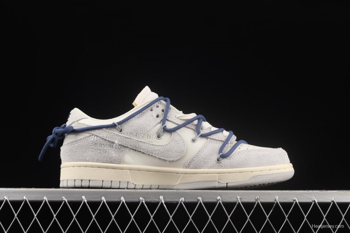 OFF-White x NIKE DUNK Low OW SB buckle rebound fashion casual board shoes DJ0950-112