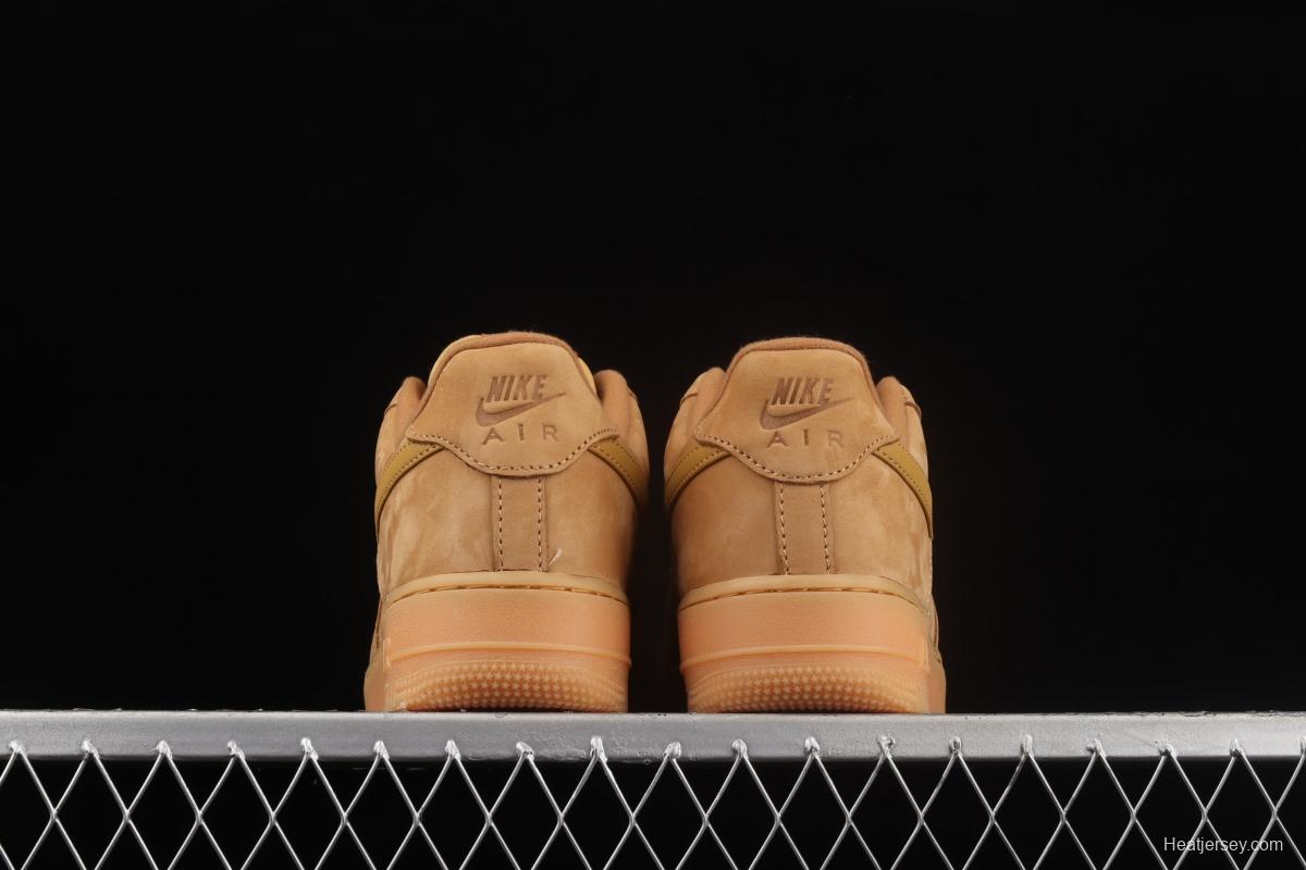 NIKE Air Force 1'07 WB AF1 suede wheat color head low upper board shoes CJ9179-200