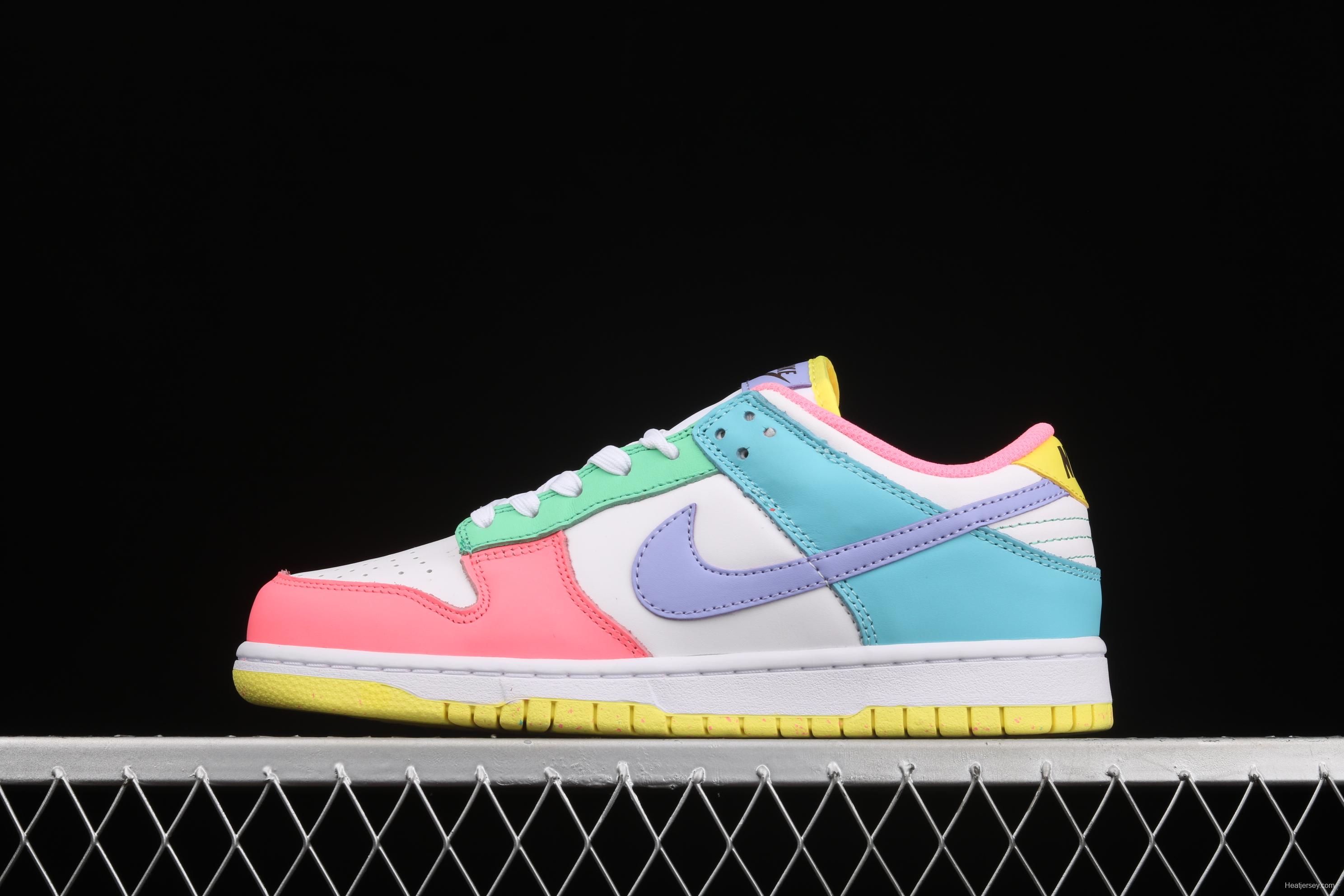 NIKE SB DUNK Low SE Candy egg / candy mandarin duck dunk series low side leisure sports skateboard shoes DD1872-100