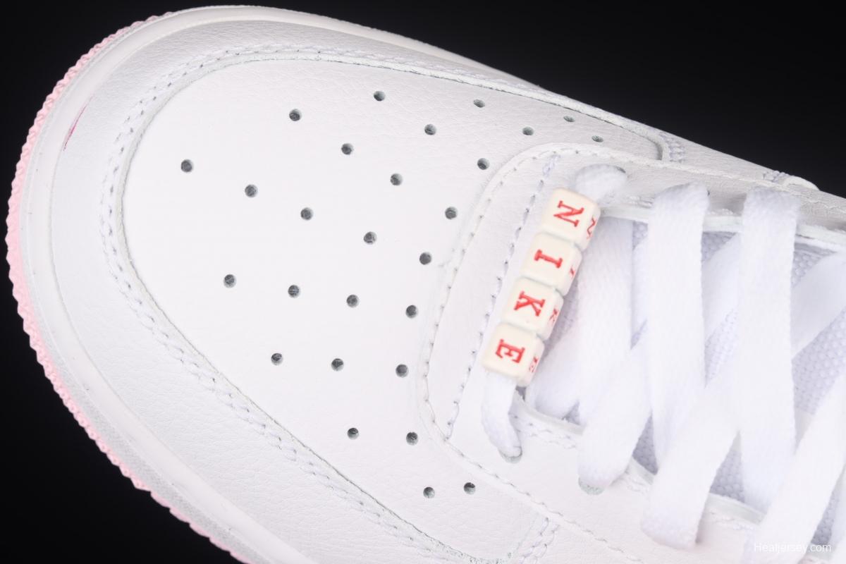 NIKE Air Force 1 Valentine's Day low-top casual board shoes DQ9320-100 for Valentine's Day