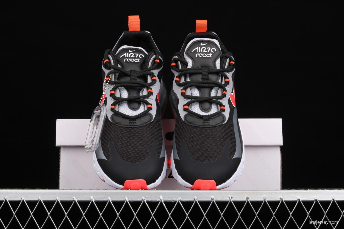 NIKE Air Max 270React new high-frequency mesh hollowing out function half-palm air cushion running shoes CT1646-001