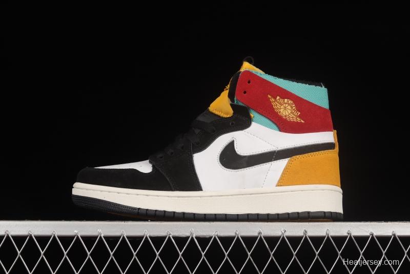 Air Jordan 1 Zoom CMFT White, Yellow and Red CT0978-016