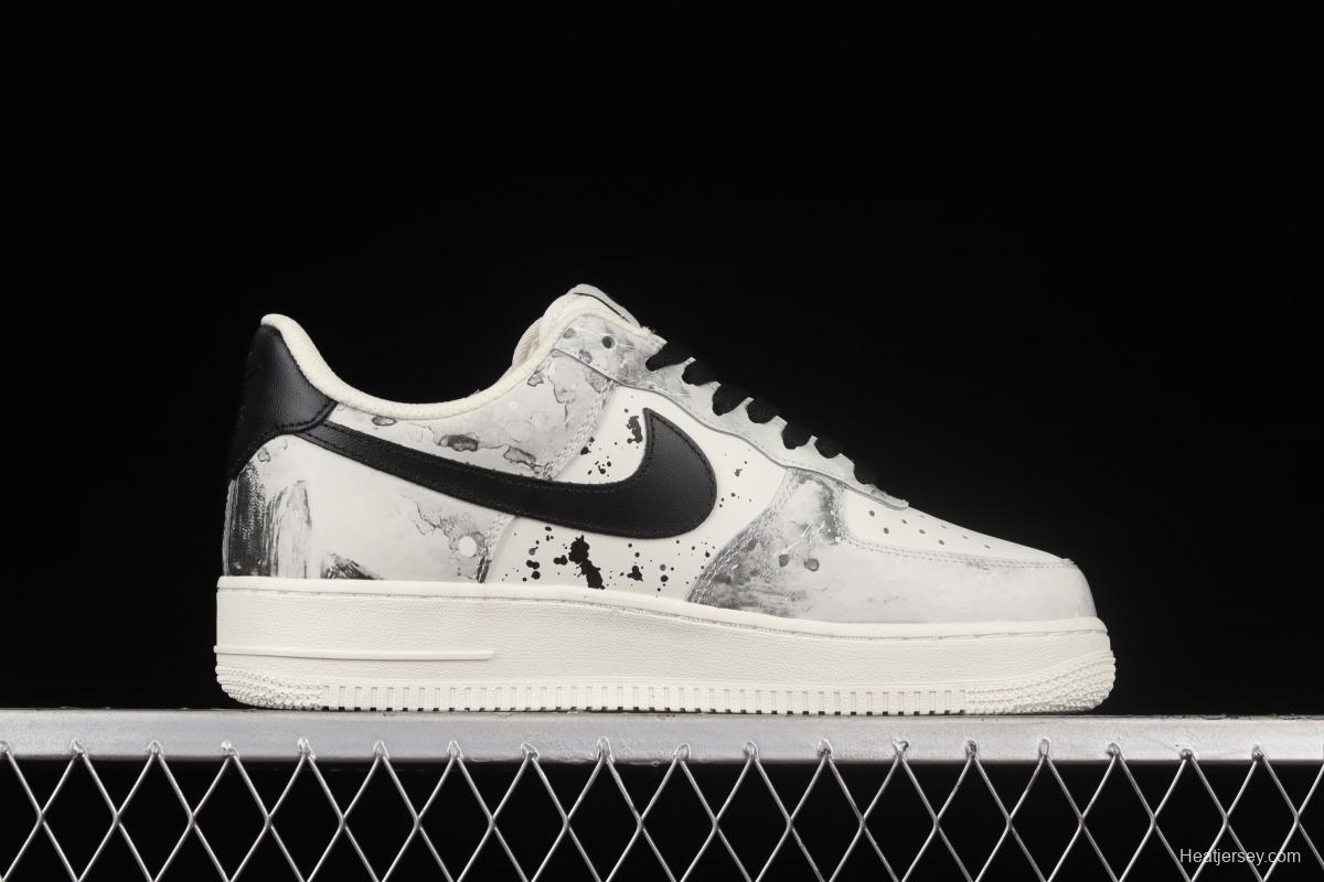 NIKE Air Force 11607 Low landscape ink painting Chinese limelight low-top casual board shoes BL1522-089