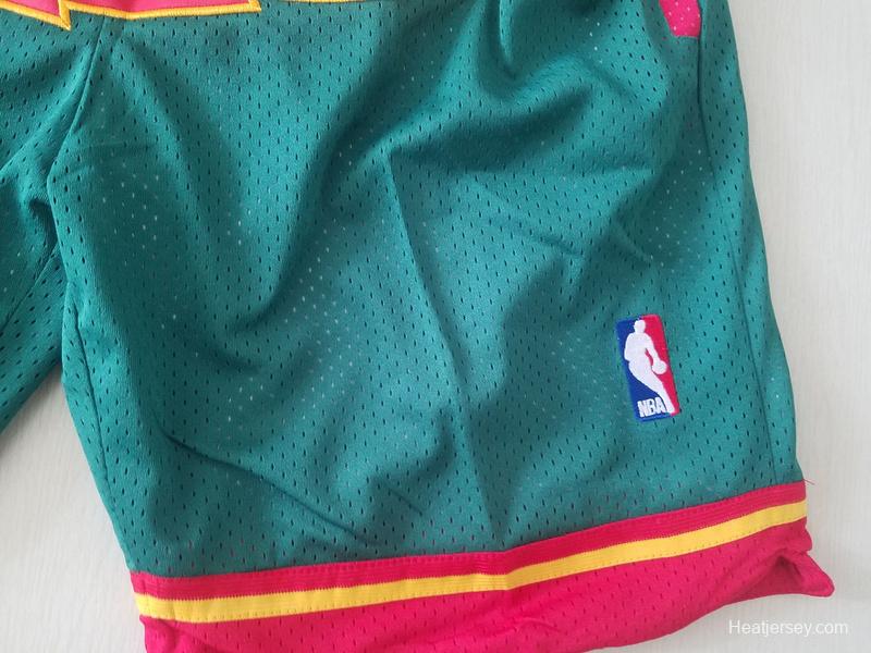 Seattle 1995-96 Throwback Classics Basketball Team Shorts