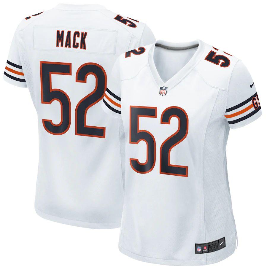 Women's Khalil Mack White Player Limited Team Jersey