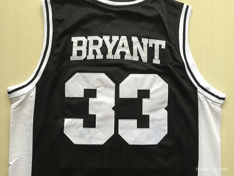 Kobe Bryant 33 Lower Merion High School Black Basketball Jersey