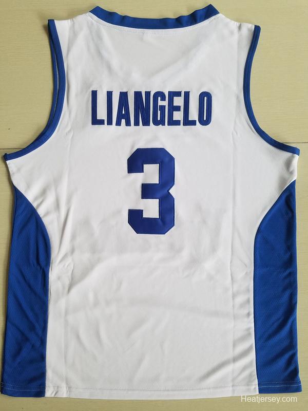 LiAngelo Ball 3 Lithuania Vytautas White Basketball Jersey