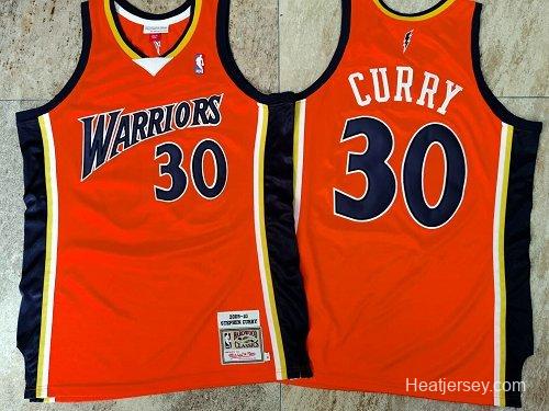 Men's Stephen Curry Orange Retro Classic Team Jersey