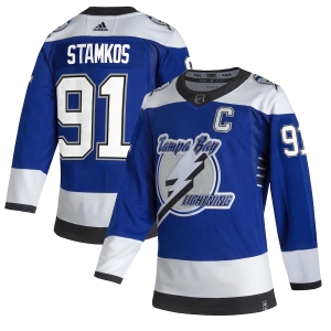 Youth Steven Stamkos Blue 2020-21 Reverse Retro Player Team Jersey