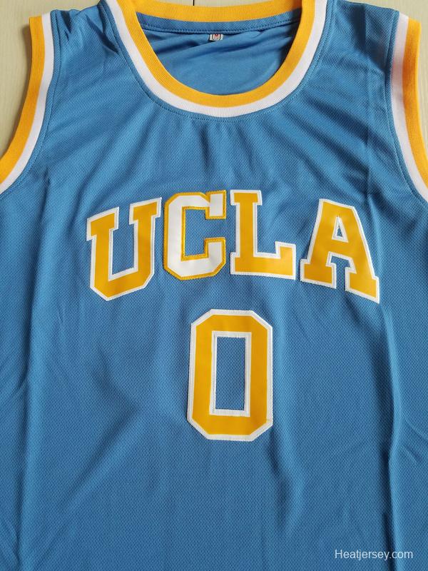 Russell Westbrook 0 UCLA College Light Blue Basketball Jersey