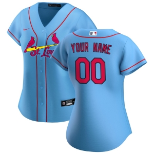 Women's Light Blue 2020 Alternate Custom Team Jersey