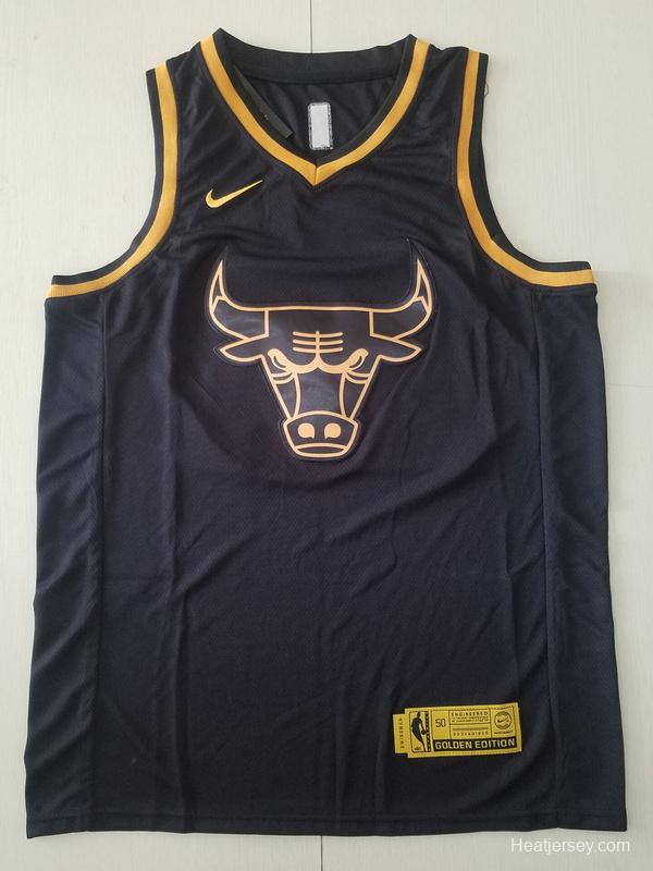 Michael Jordan 23 Black Golden Edition Jersey