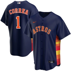 Men's Carlos Correa Navy Alternate 2020 Player Team Jersey